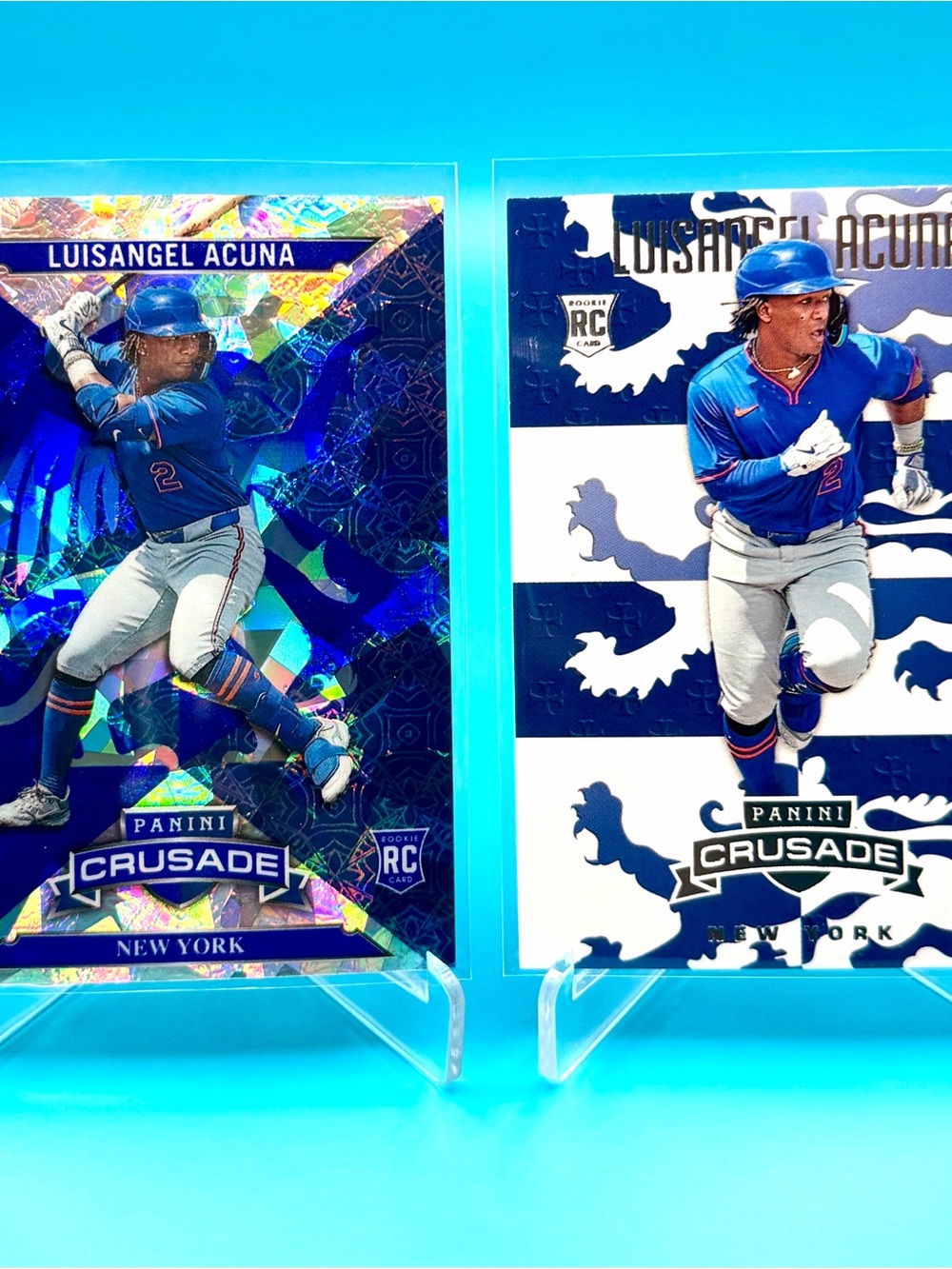 🔥Luisangel Acuna Rookie Lot! Crusade Cracked Ice Refractor + Crusade Rookie! 🤩